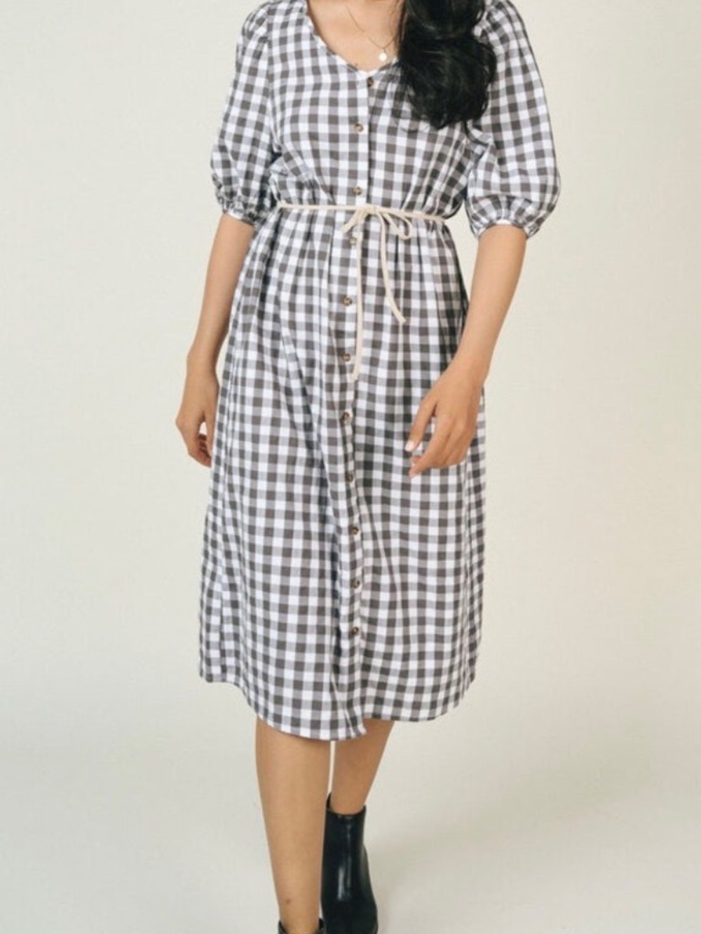 Jackson Rowe Steer Dress Gingham S